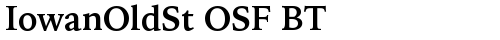 IowanOldSt OSF BT Bold truetype шрифт