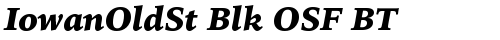 IowanOldSt Blk OSF BT Black Italic TrueType-Schriftart