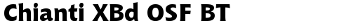 Chianti XBd OSF BT Extra Bold TrueType-Schriftart