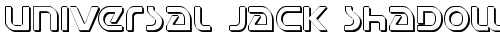 Universal Jack Shadow Shadow truetype шрифт бесплатно