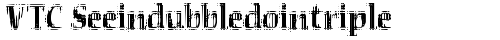 VTC Seeindubbledointriple Regular truetype шрифт
