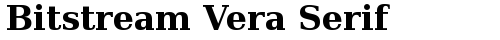 Bitstream Vera Serif Bold free truetype font