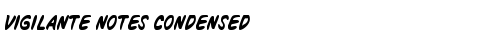 Vigilante Notes Condensed Condensed truetype шрифт бесплатно