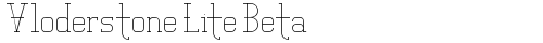 Vloderstone Lite Beta Regular truetype шрифт