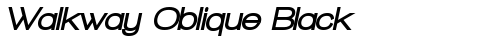 Walkway Oblique Black Regular Truetype-Schriftart kostenlos