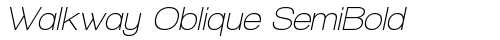 Walkway Oblique SemiBold Regular truetype шрифт