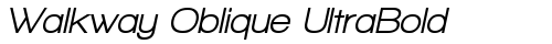 Walkway Oblique UltraBold Regular truetype шрифт