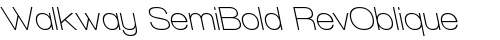 Walkway SemiBold RevOblique Regular truetype font