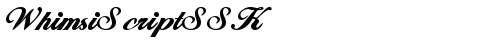WhimsiScriptSSK Bold TrueType-Schriftart