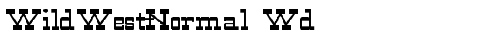 WildWest-Normal Wd Regular truetype font