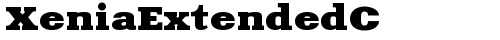 XeniaExtendedC Bold truetype шрифт
