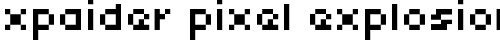 xpaider pixel explosion 01 Regular truetype шрифт бесплатно