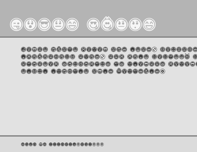 Emoticons Outline example