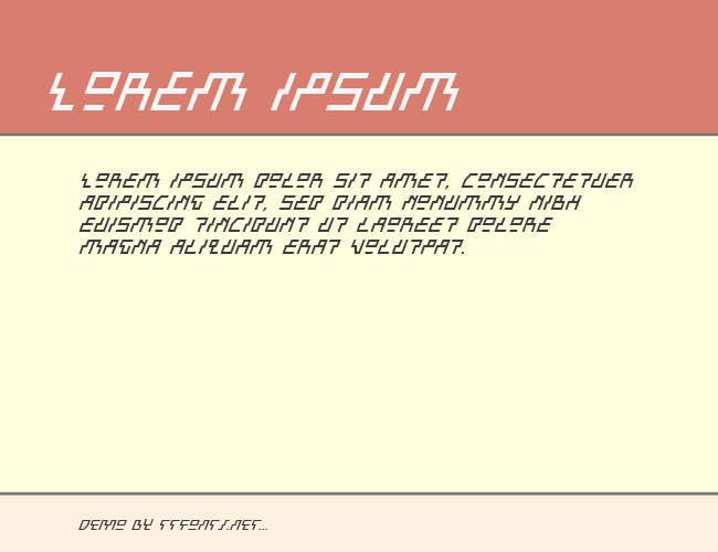 Beam Rider Italic example