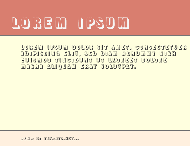 Sans Serif Shaded example