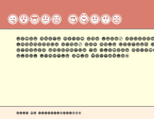 Emoticons Outline example