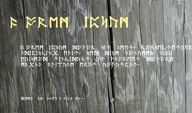 Tolkien Dwarf Runes example
