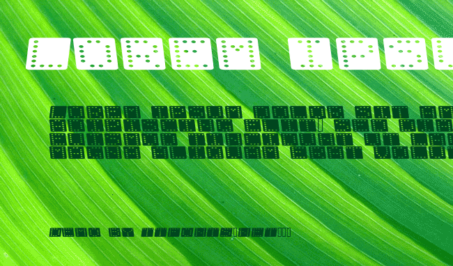 Domino flad kursiv example