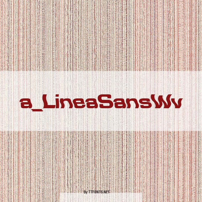 a_LineaSansWv example