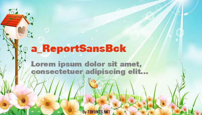 a_ReportSansBck example