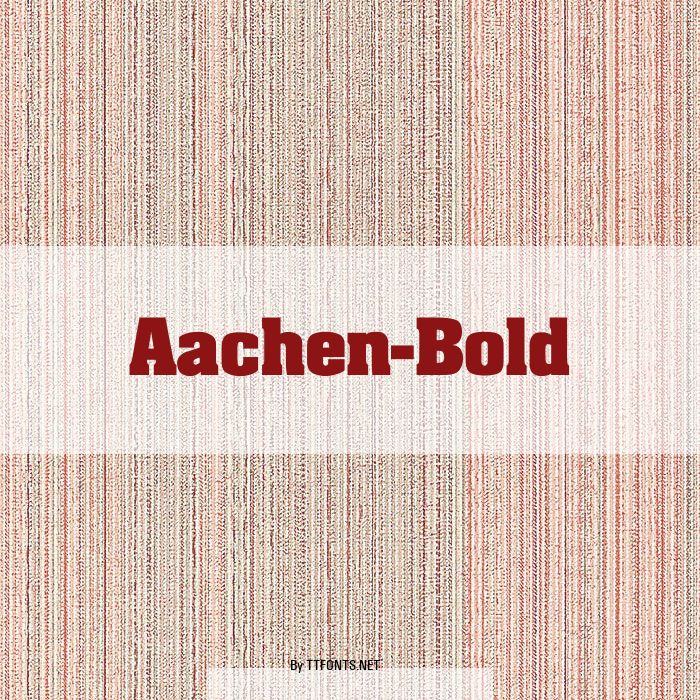 Aachen-Bold example