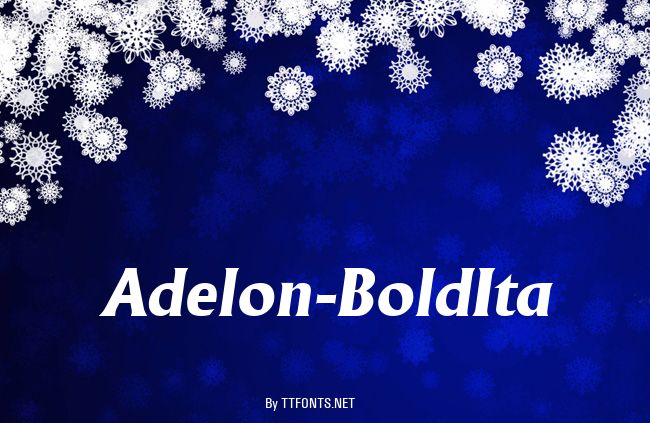 Adelon-BoldIta example