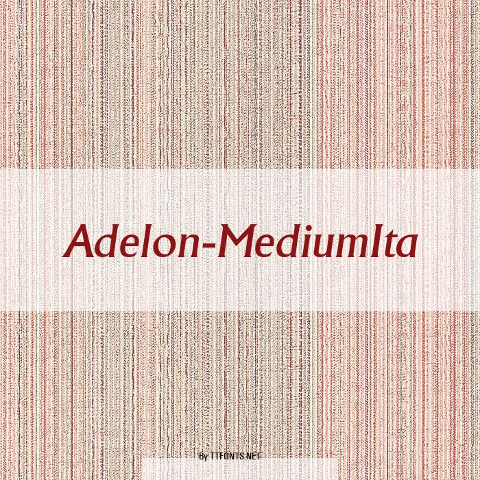 Adelon-MediumIta example