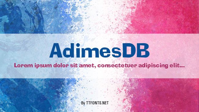 AdimesDB example