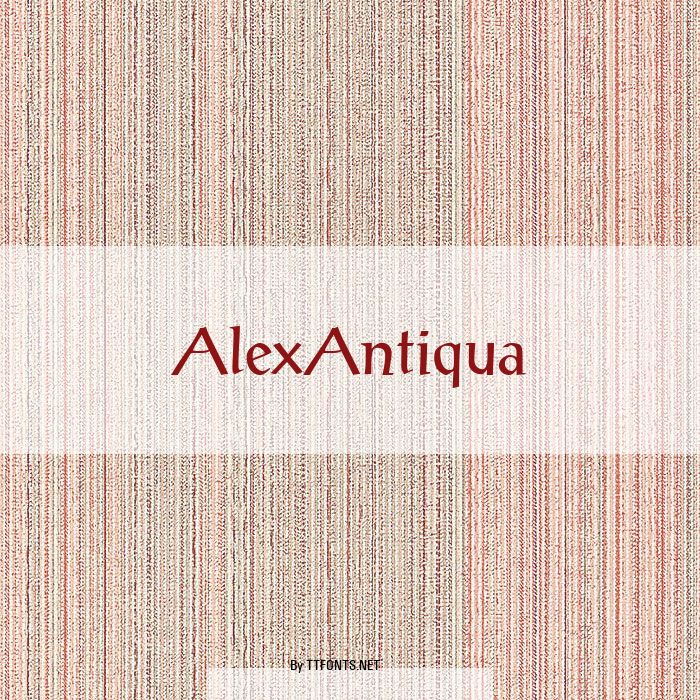 AlexAntiqua example