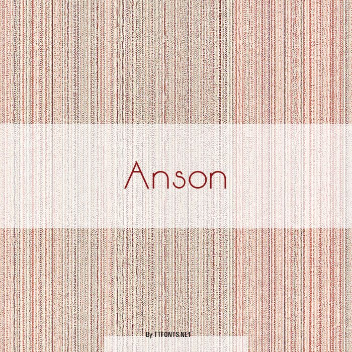 Anson example