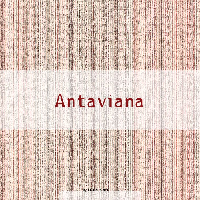 Antaviana example
