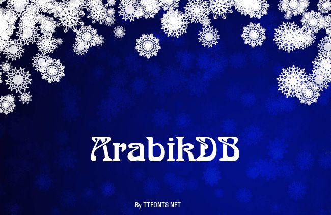 ArabikDB example