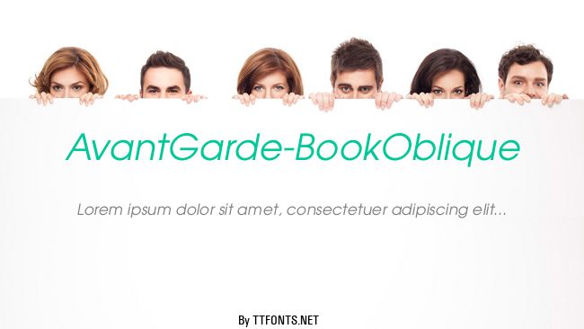 AvantGarde-BookOblique example