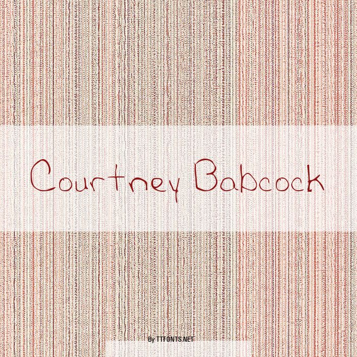 Courtney Babcock example