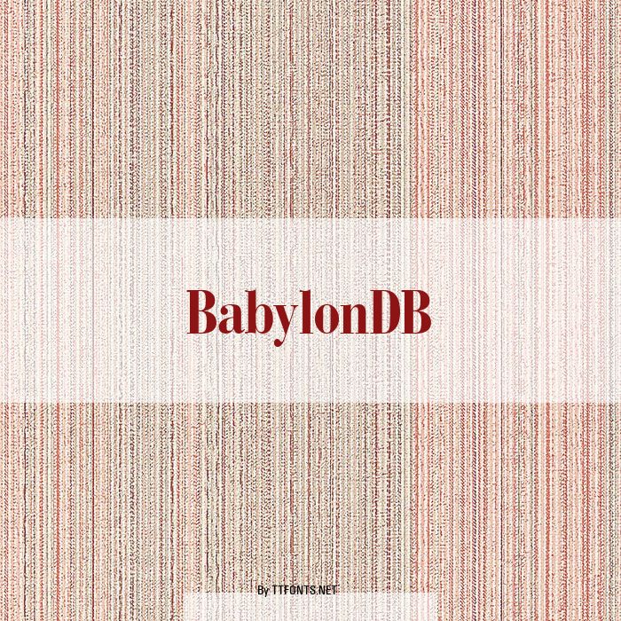 BabylonDB example