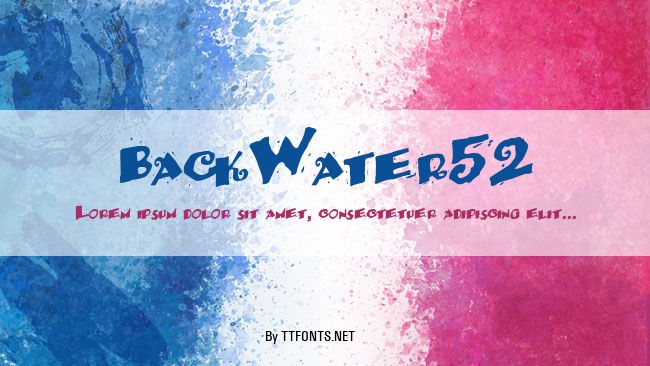 BackWater52 example