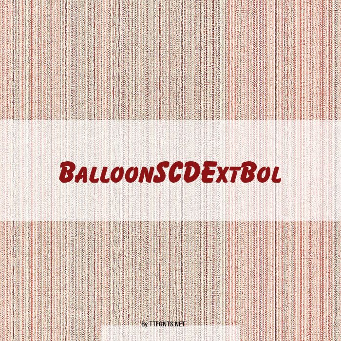 BalloonSCDExtBol example