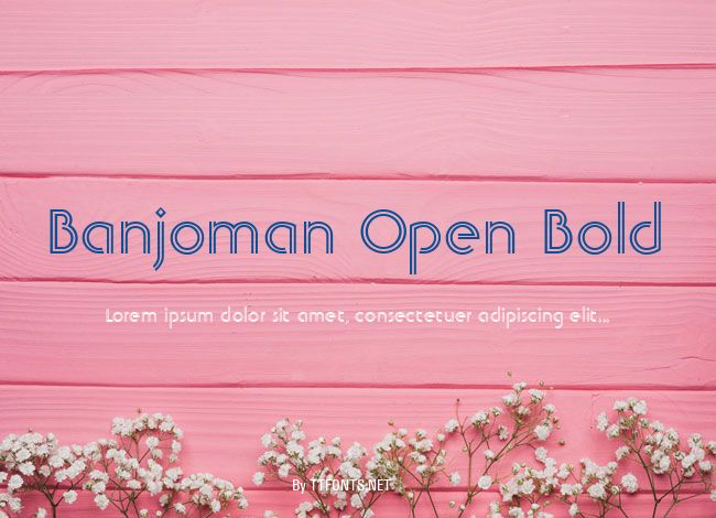 Banjoman Open Bold example