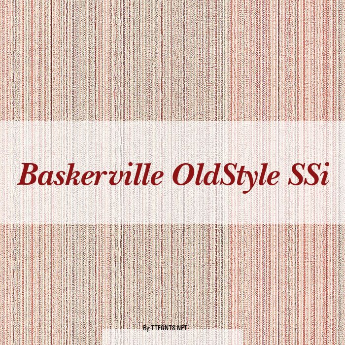 Baskerville OldStyle SSi example