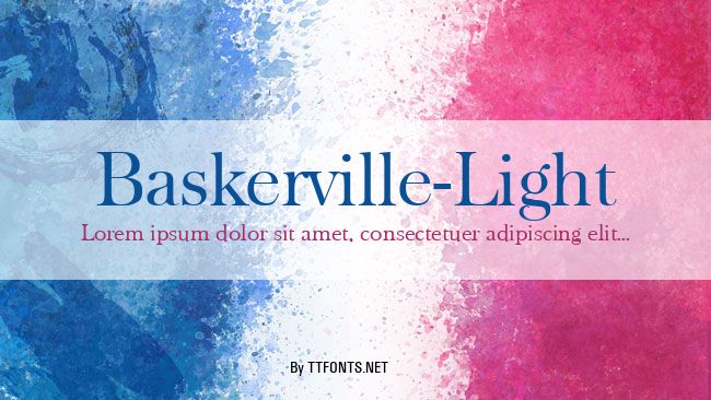 Baskerville-Light example