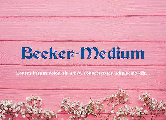 Becker-Medium example