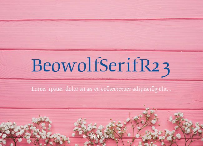 BeowolfSerifR23 example