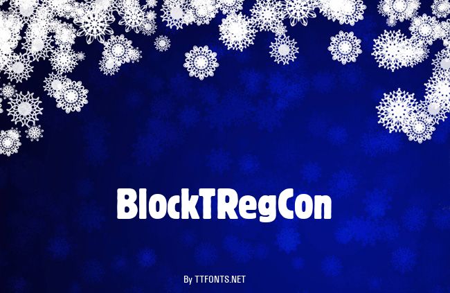BlockTRegCon example