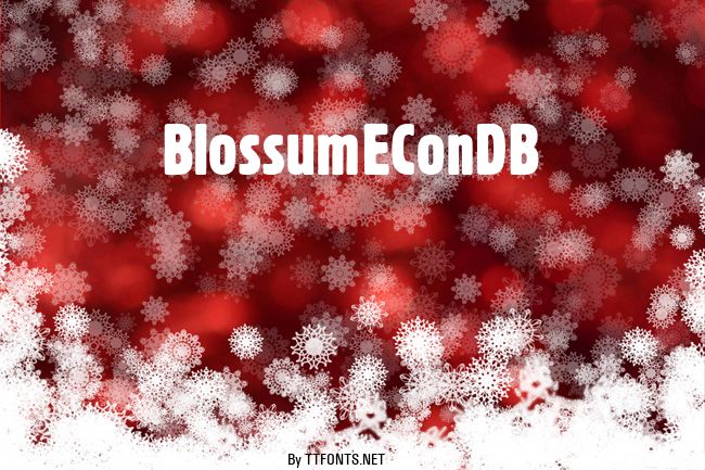BlossumEConDB example
