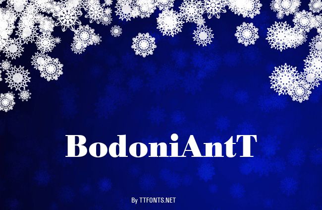 BodoniAntT example