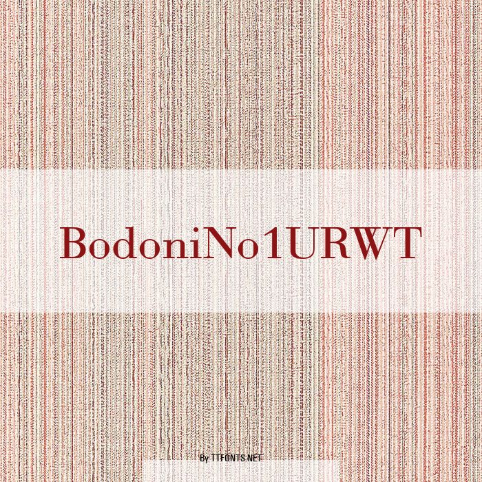 BodoniNo1URWT example