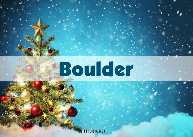 Boulder example