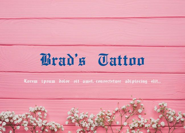 Brad's Tattoo example