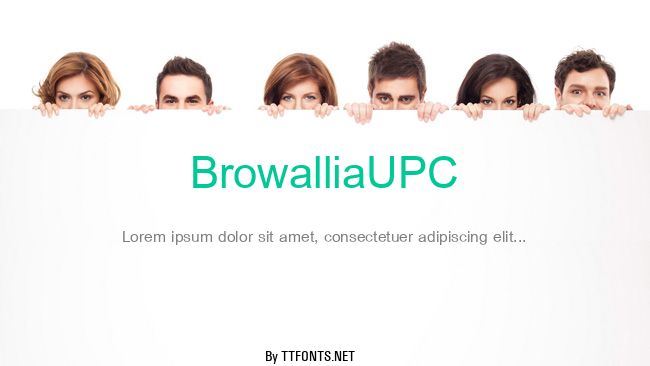 BrowalliaUPC example