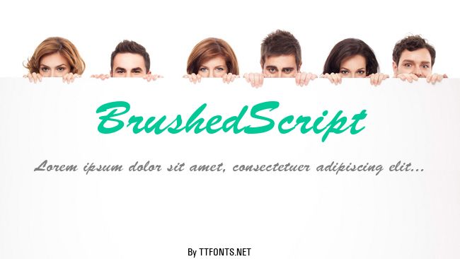 BrushedScript example
